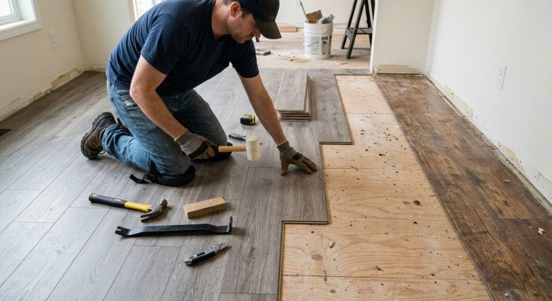 Laminate Floor Replacement in Wellsville, KS