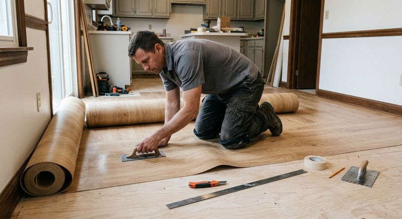 Sheet Flooring Installation in Lawrence, KS