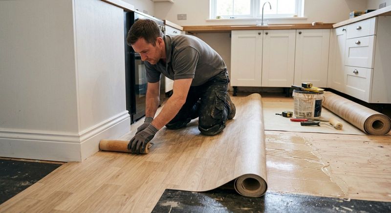 Sheet Linoleum Installation in Lawrence, KS